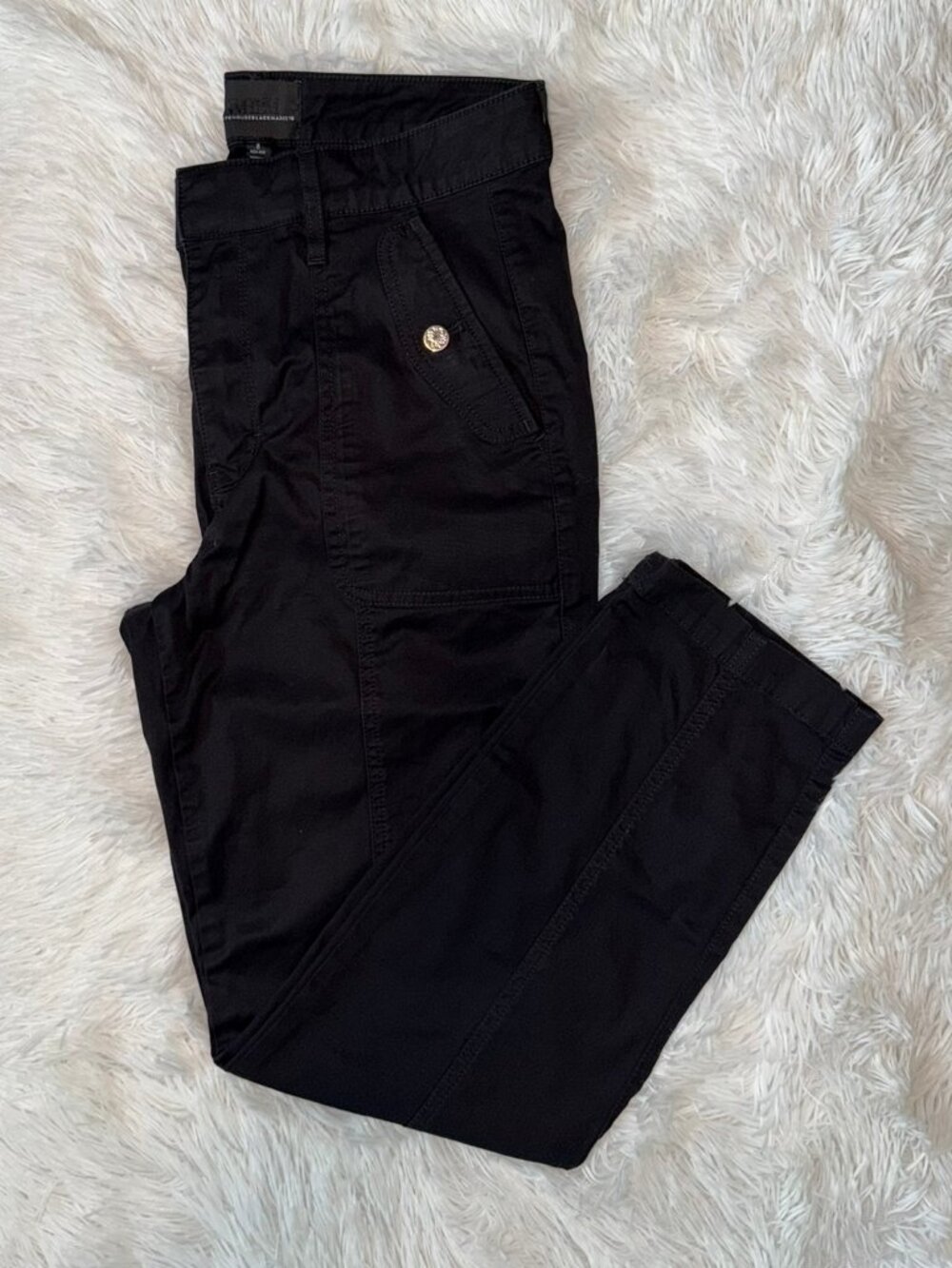 White House Black Market High Rise Slim Ankle Pret-A-Jet Black Pants - Size 8